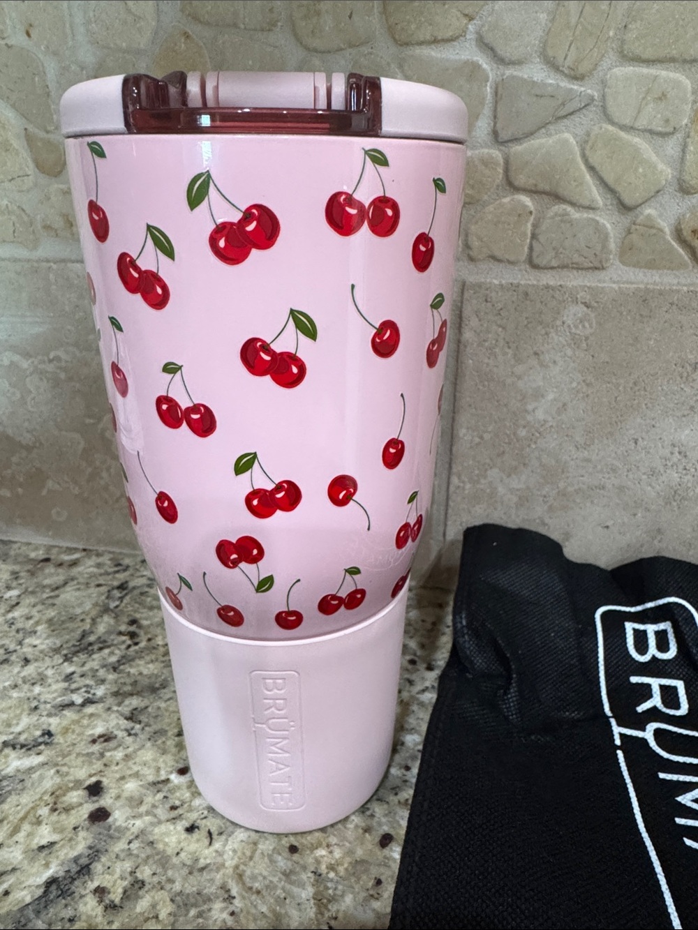 Brumate Pink Cherry NAV Tumbler Krista Horton Collab